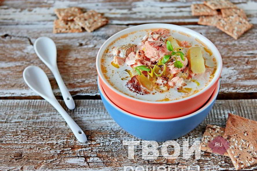 Рецепт ухи из семги