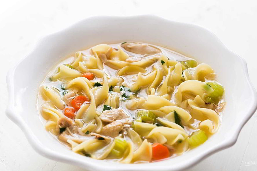 Рецепт вкусного куриного супа с лапшой