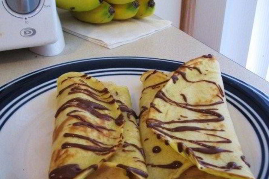 Рецепт блинчиков с бананами