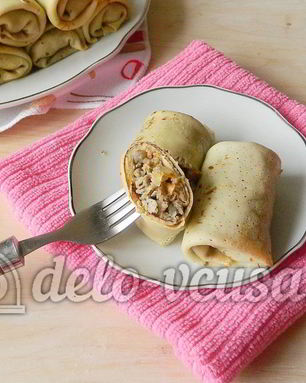 Блинчики с фаршем