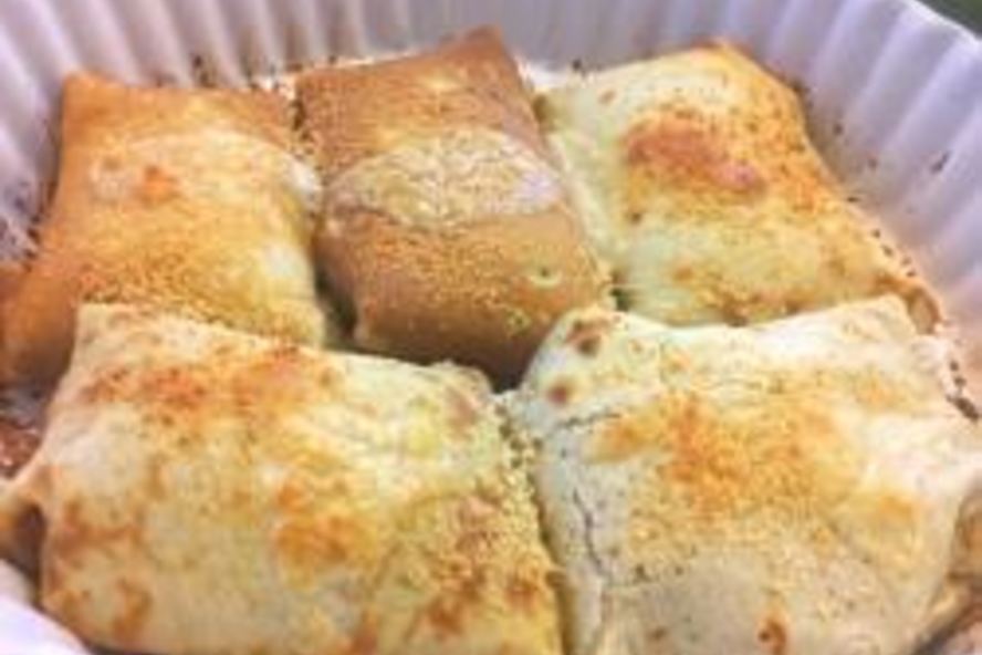 Рецепт блинчиков с грибами и сливочным соусом