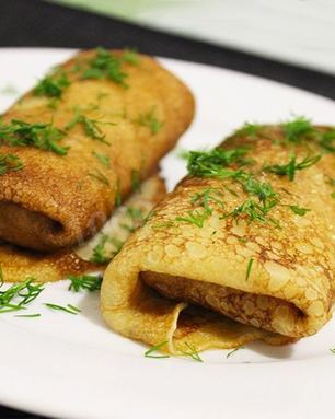 Блинчики с ливерной колбасой