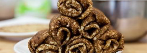 блинчики с творогом и клубникой. Шаг 17