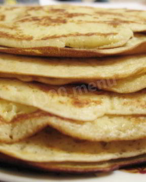 Блины из пшеничной и кукурузной муки