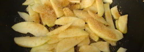 блины с карамельными яблоками. Шаг 4