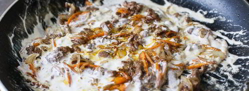 блины с куриной печенью и морковью. Шаг 10