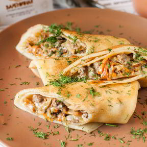 Блины с курицей