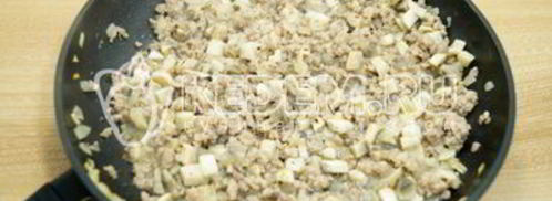 блины с мясом и грибами. Шаг 12