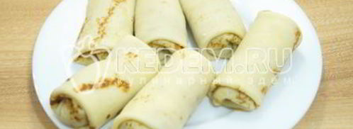 блины с мясом и грибами. Шаг 14