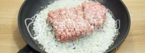 блины с мясом и грибами. Шаг 9