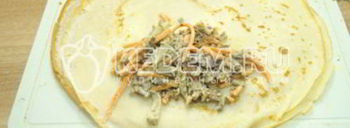 блины с печенью закусочные. Шаг 11