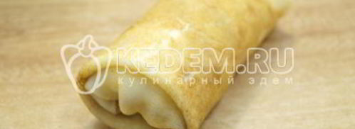 блины с творогом и сгущенкой. Шаг 11