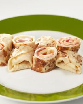 Блины с ветчиной и сыром