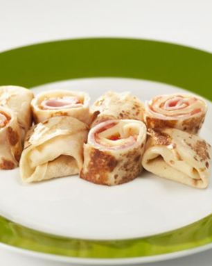 Блины с ветчиной и сыром