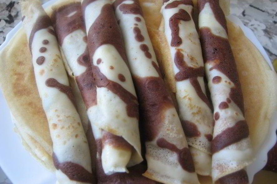 Рецепт блинов зебра