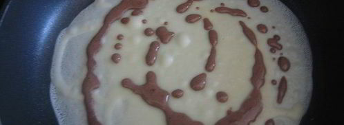 блины зебра. Шаг 4