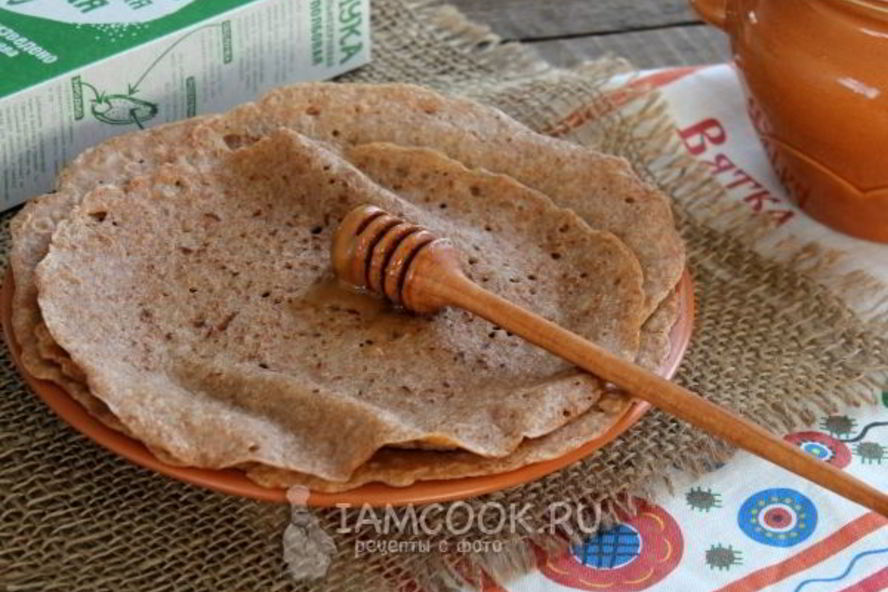 Рецепт полбяных блинов на воде