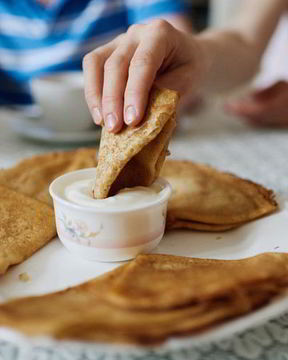 Постные блины без яиц