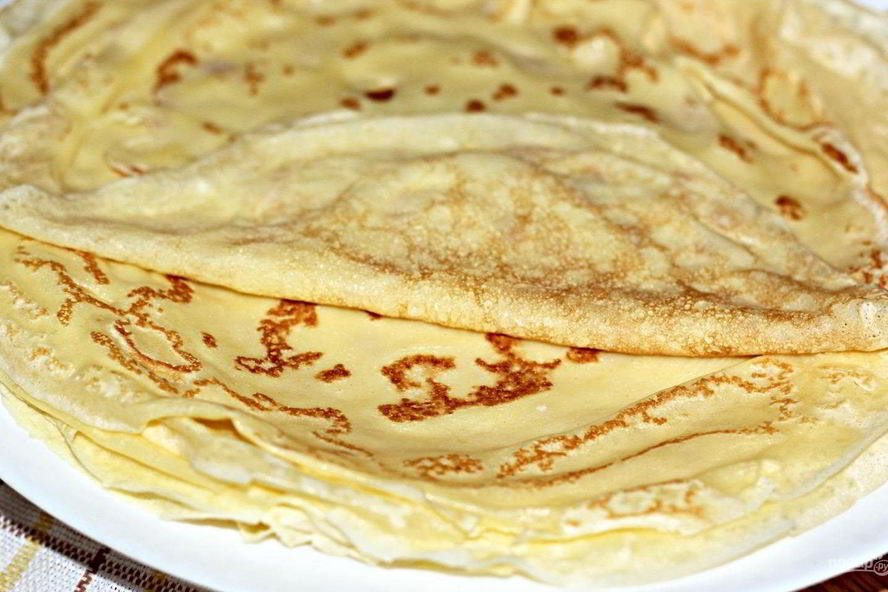 Рецепт тонких блинчиков на молоке