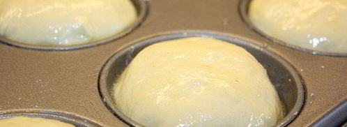 булочки-маффины с сырно-рыбной начинкой. Шаг 6