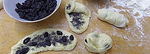 булочки с изюмом и маком на сдобном тесте. Шаг 8