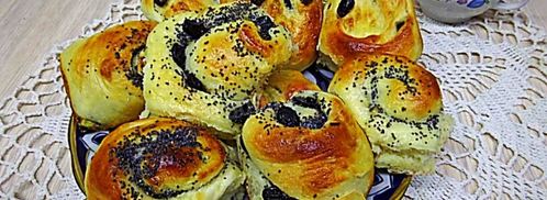 булочки с изюмом и маком на сдобном тесте. Шаг 10