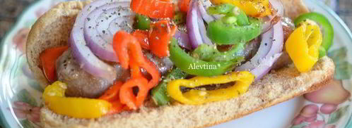 булочки с колбаской и овощами. Шаг 5