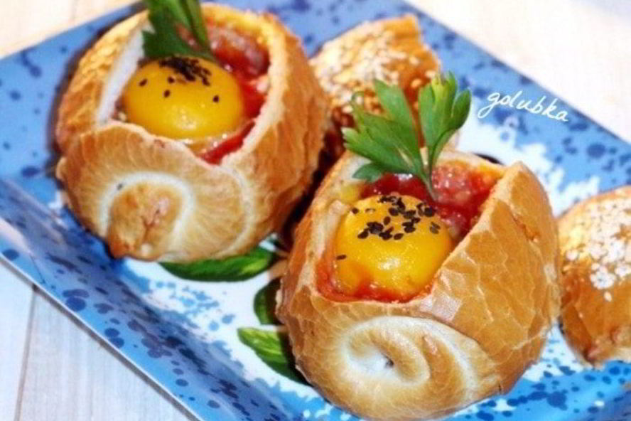 Рецепт булочек с овощами и курицей