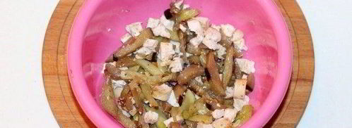 булочки с овощами и курицей. Шаг 6