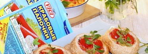 хрустящие булочки с яйцом и крабовыми палочками. Шаг 8