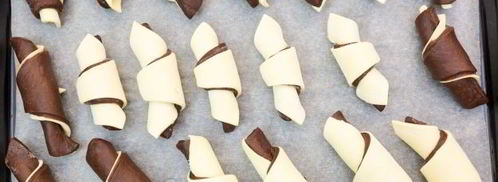 круассаны из слоеного и дрожжевого теста. Шаг 18