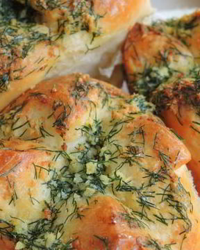 Пампушки чесночно-укропные