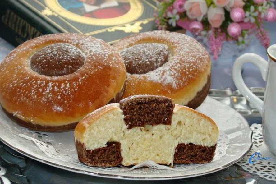Рецепт сдобных булочек с какао