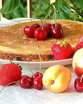 Творожная ватрушка с черникой