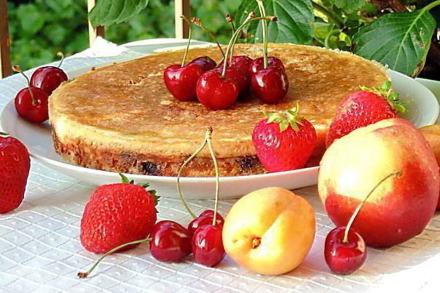 Рецепт творожной ватрушки с черникой