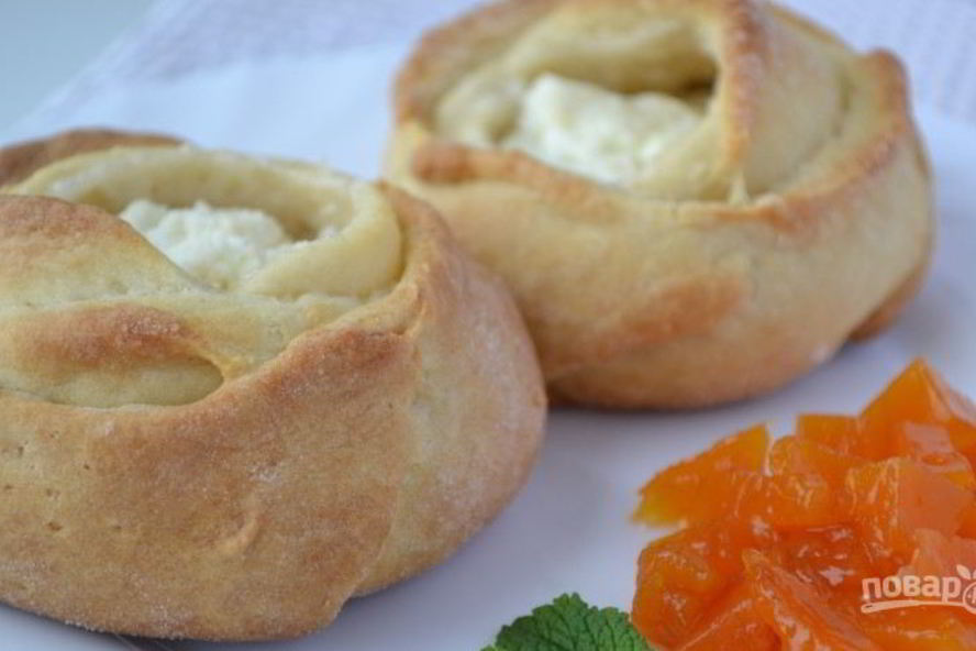 Рецепт ватрушек с творогом без дрожжей