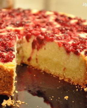 Брусничный чизкейк