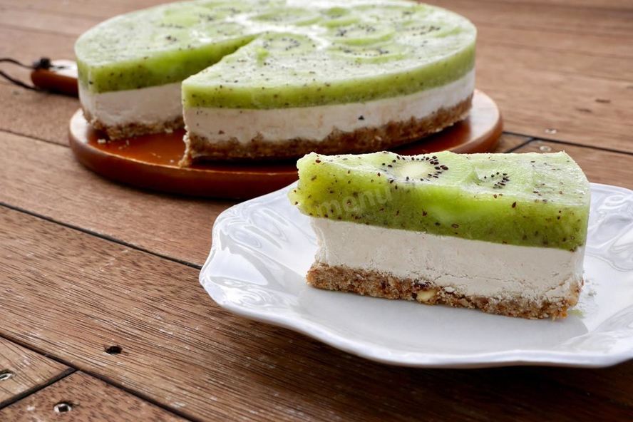 Рецепт чизкейка с киви