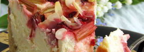 чизкейк с ревенем и клубникой. Шаг 8