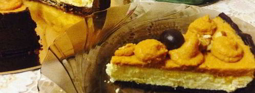 чизкейк шоколад-тыква-карамель. Шаг 12