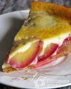 Чизкейк со сливой