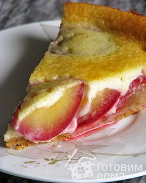 Чизкейк со сливой