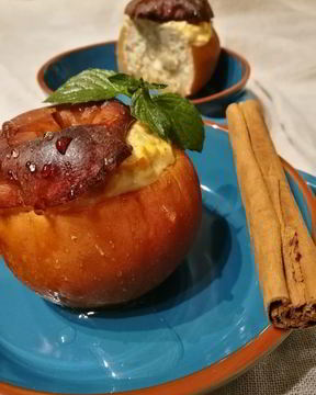 Чизкейк в яблоке