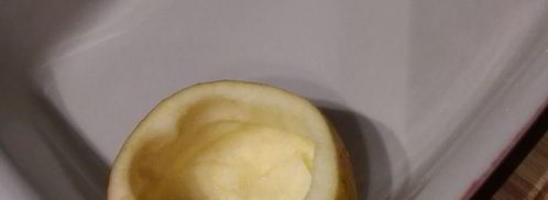 чизкейк в яблоке. Шаг 3