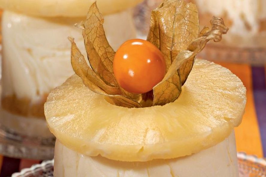 Рецепт чизкейков с ананасами