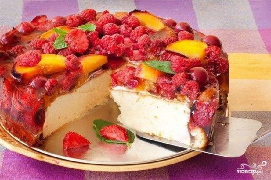 Рецепт фруктового чизкейка