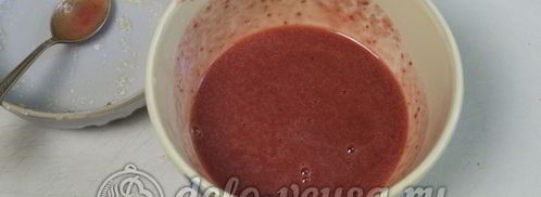 клубничный чизкейк с творогом без выпечки. Шаг 14