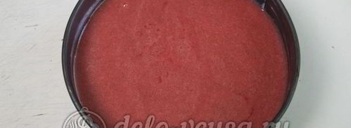 клубничный чизкейк с творогом без выпечки. Шаг 15