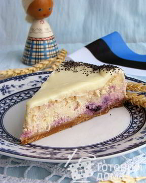 Лимонный чизкейк с черникой