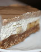 Шоколадный чизкейк с бананами